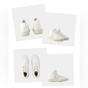 Veja V-15 Sneakers - Veja - Leather - Natural White